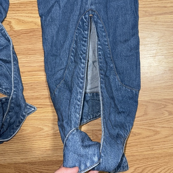 NWT 7 For All ManKind Tapered Ankle Tie Jeans Size 27 - Picture 6 of 8